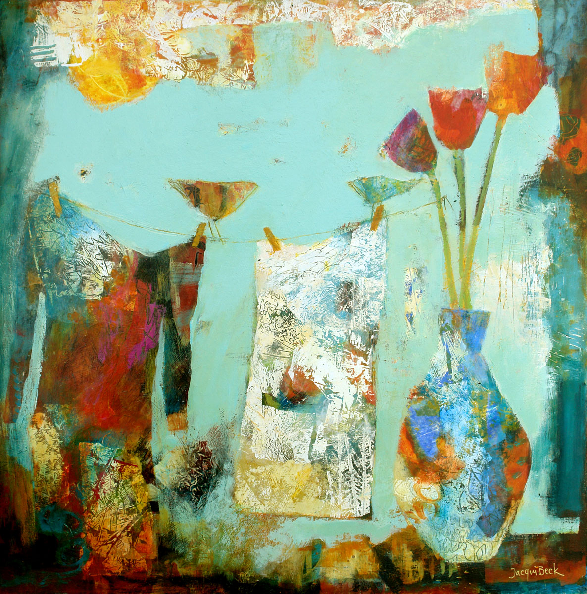 Jacqui Beck | Letter to Myself | Mixed Media | 24" x 24"