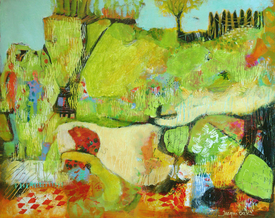 21. Jacqui Beck | Growing Things | Mixed Media | 20x16 | Min bid $225