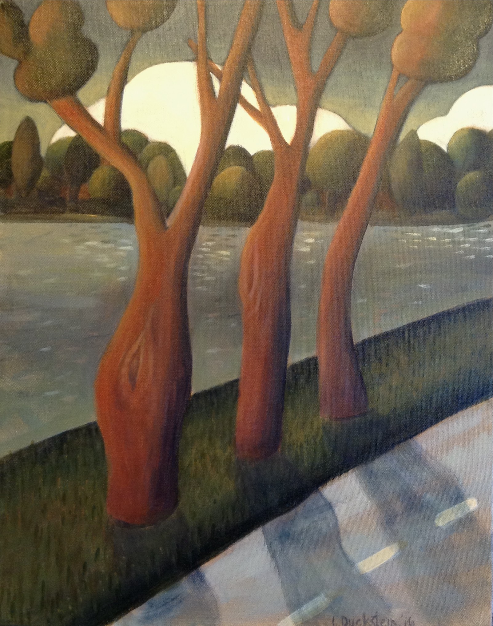 5. Lori Duckstein | Lakeside | Acrylic | 16x20 | Min bid $275