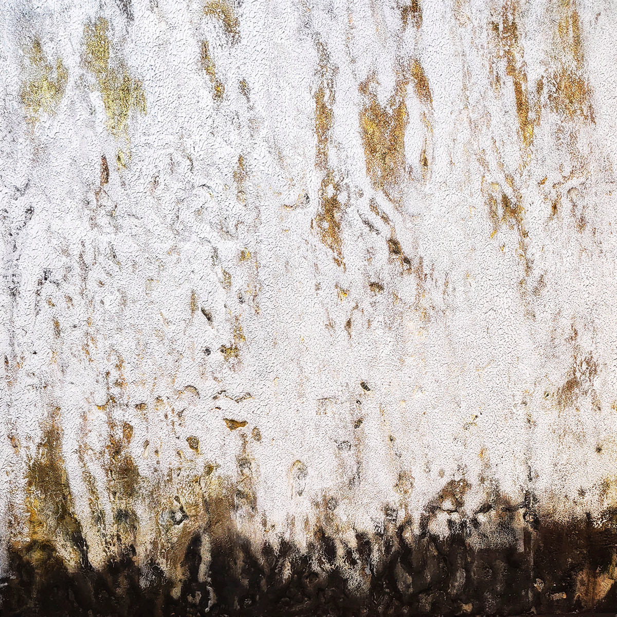 9' Eliaichi Kimaro | Hibernate II | Oil, cold wax, paper, metallic pigment | 16x16 | Min bid $225