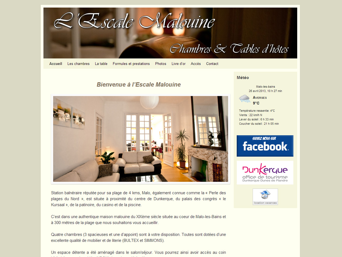 Site de l&rsquo;Escale Malouine