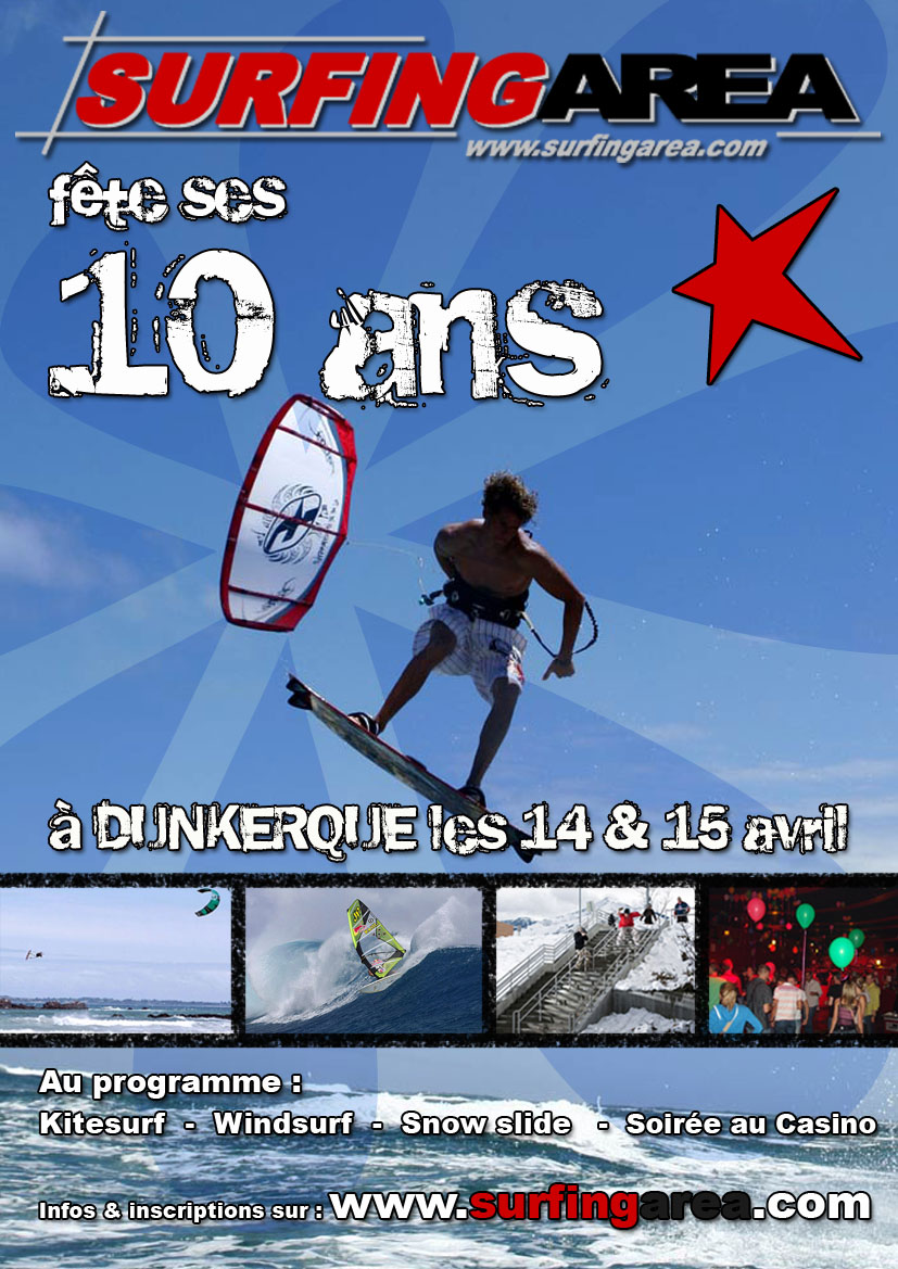 Affiche 10 ans Surfingarea
