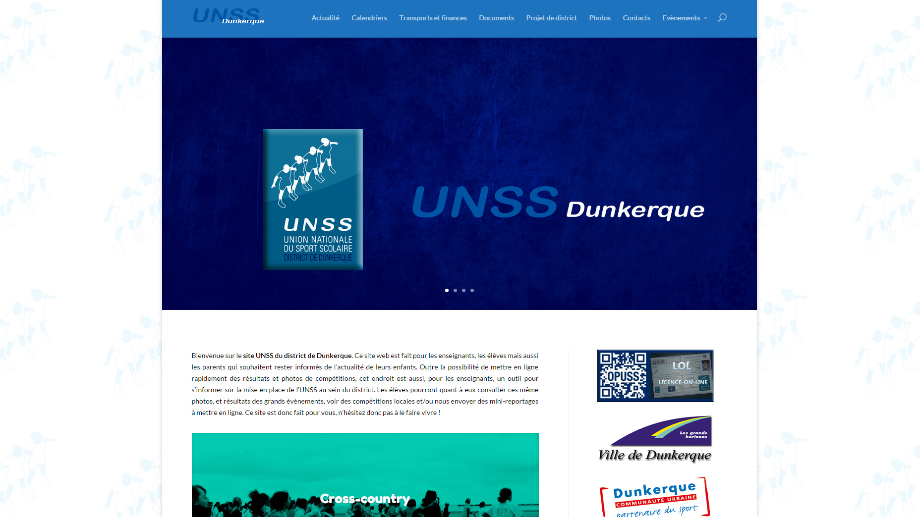 Site du district UNSS Dunkerque