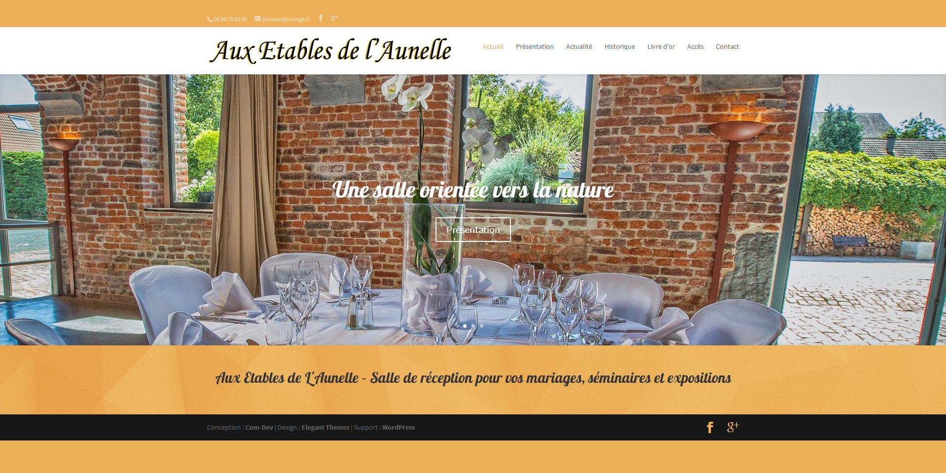 Site de « Aux Étables de l&rsquo;Aunelle »
