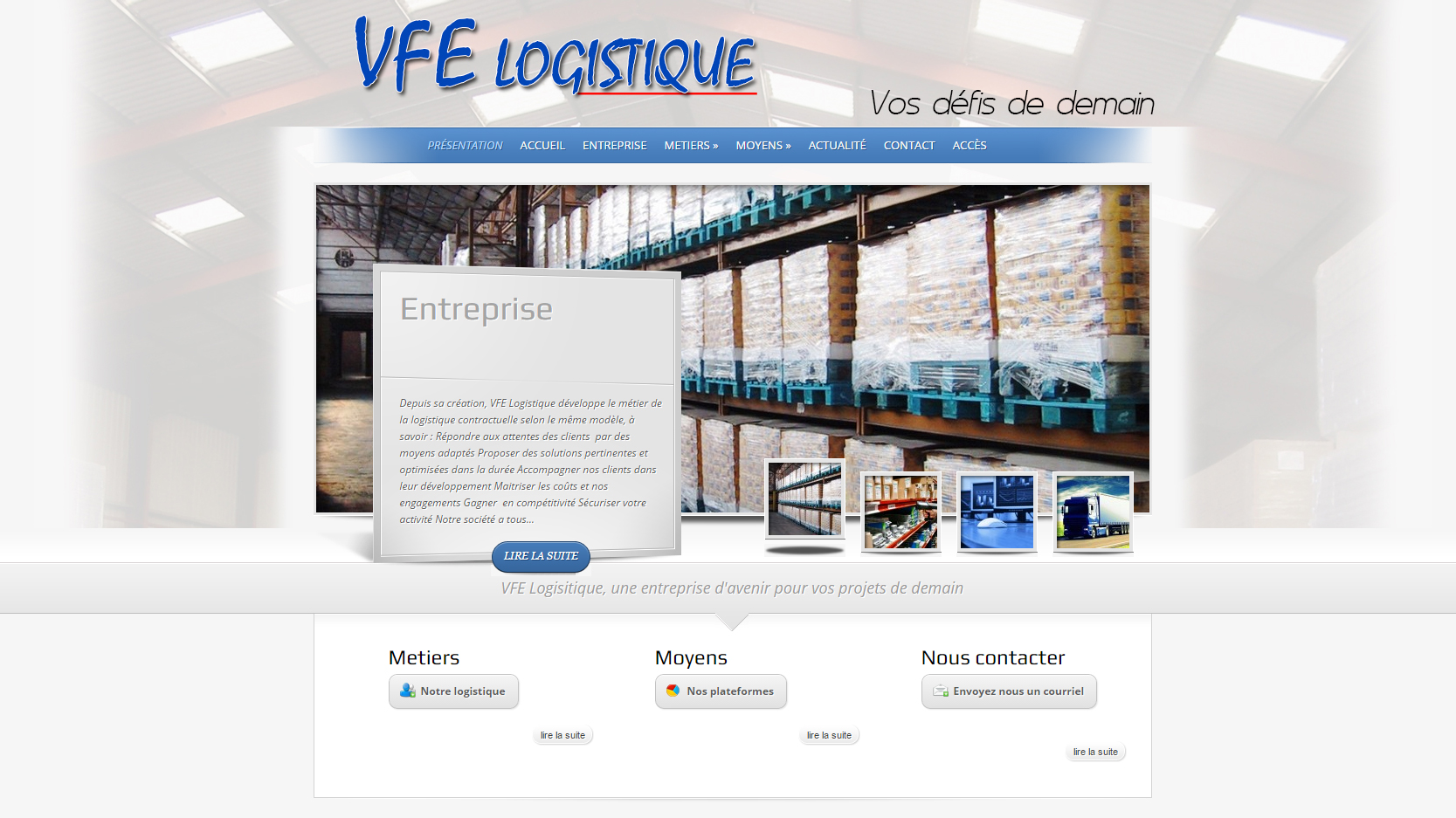 Site de VFE Logistique
