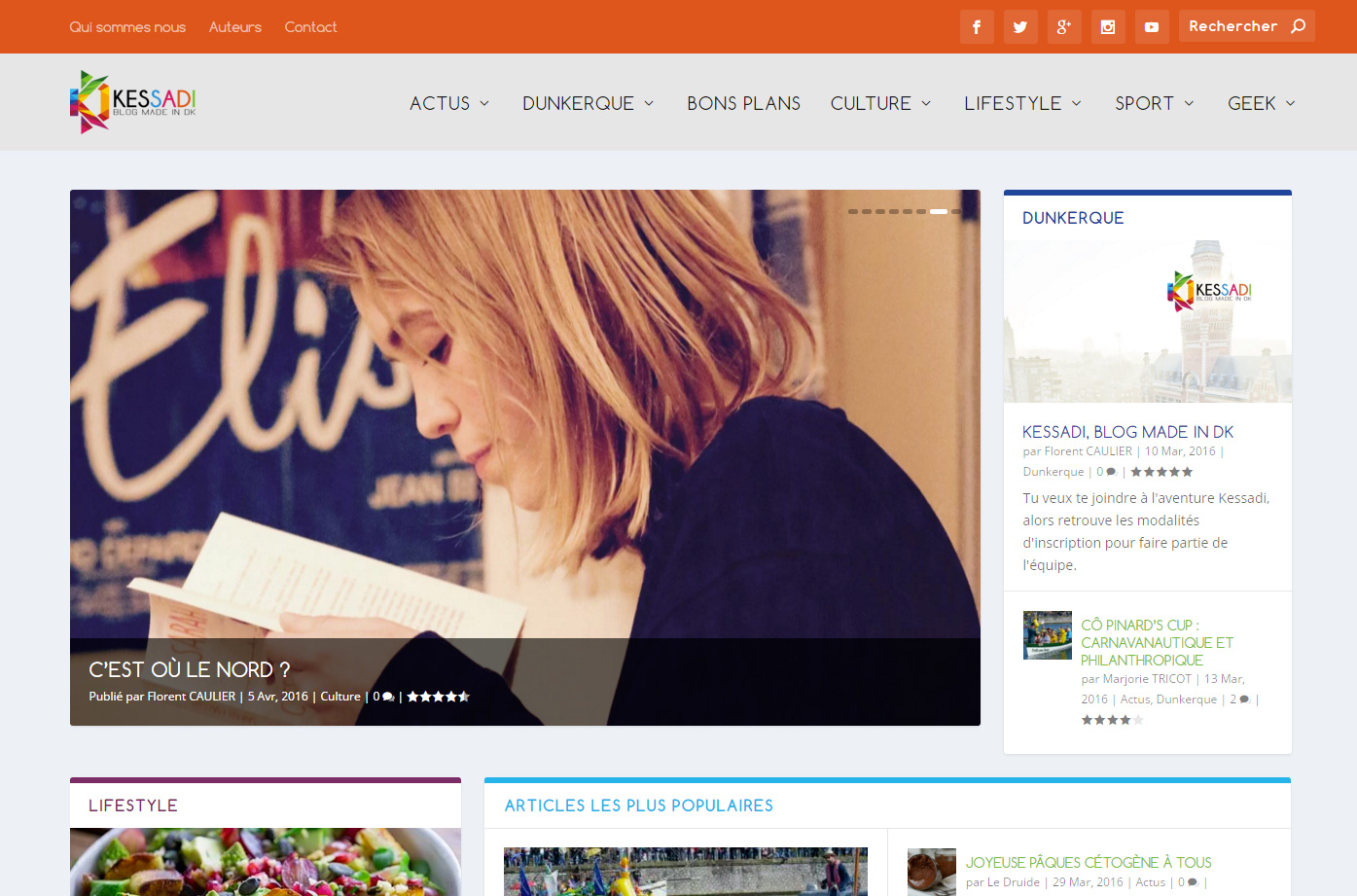 Site Internet du blog collaboratif Kessadi