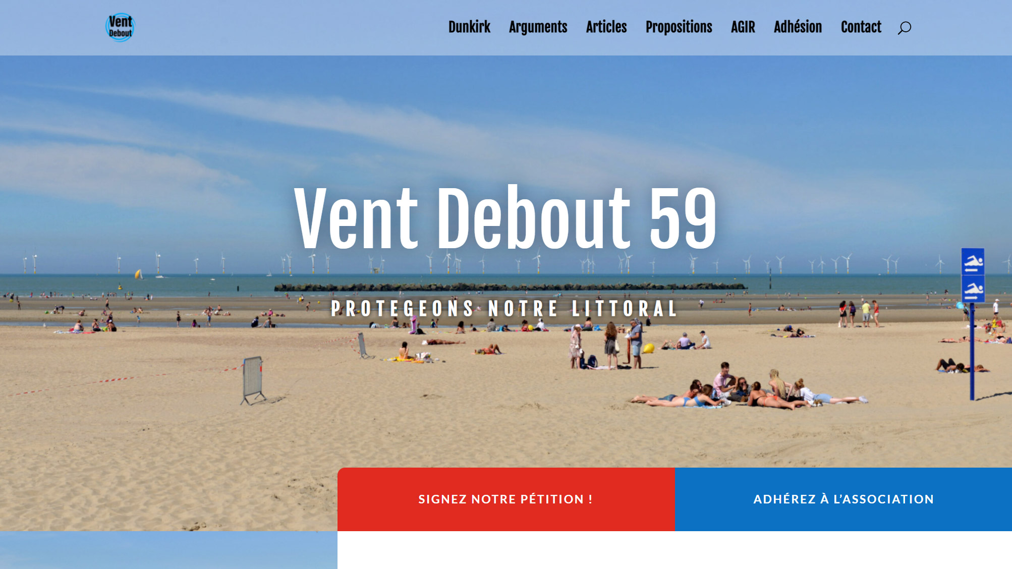 Site Internet de Vent Debout 59
