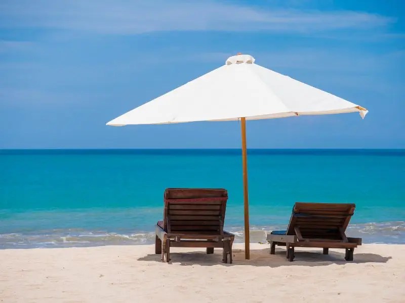 Resort Chairs On A Beach