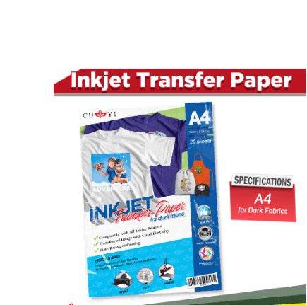 CUYI Dark Transfer Paper A4 Size 