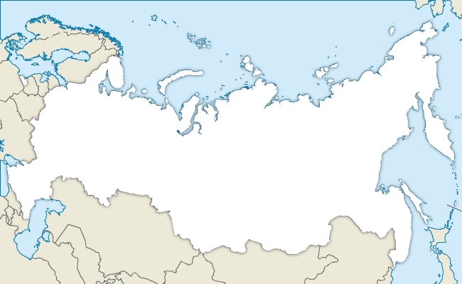 Blank Map Of Russia B.
