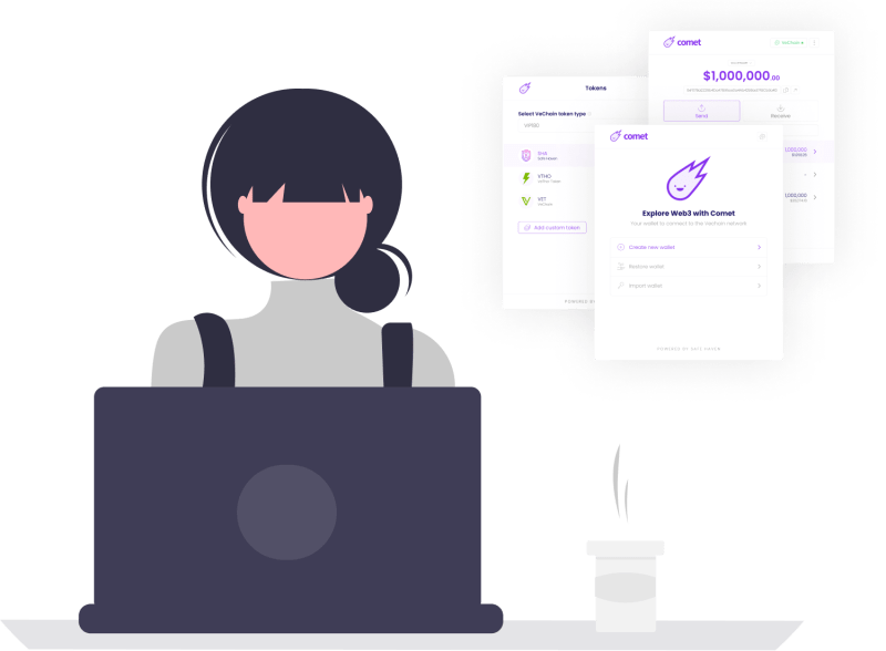 Comet Decentralized Wallet For Defi And Web3 - Download Premium Mountain Design | Mobile