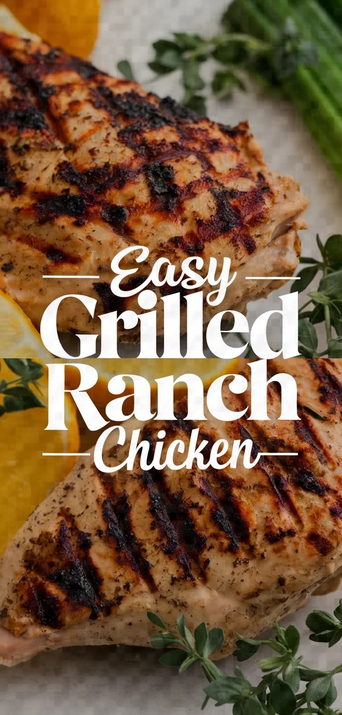 Easy Grilled Ranch Chicken Recipe