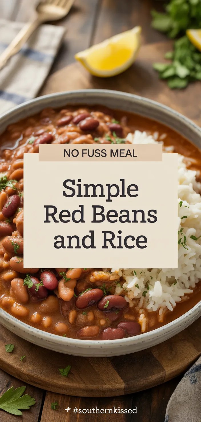 A photo of Simple Red Beans And Rice Recipe