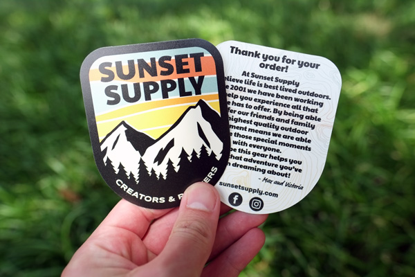 Back Printed Stickers - Comgraphx