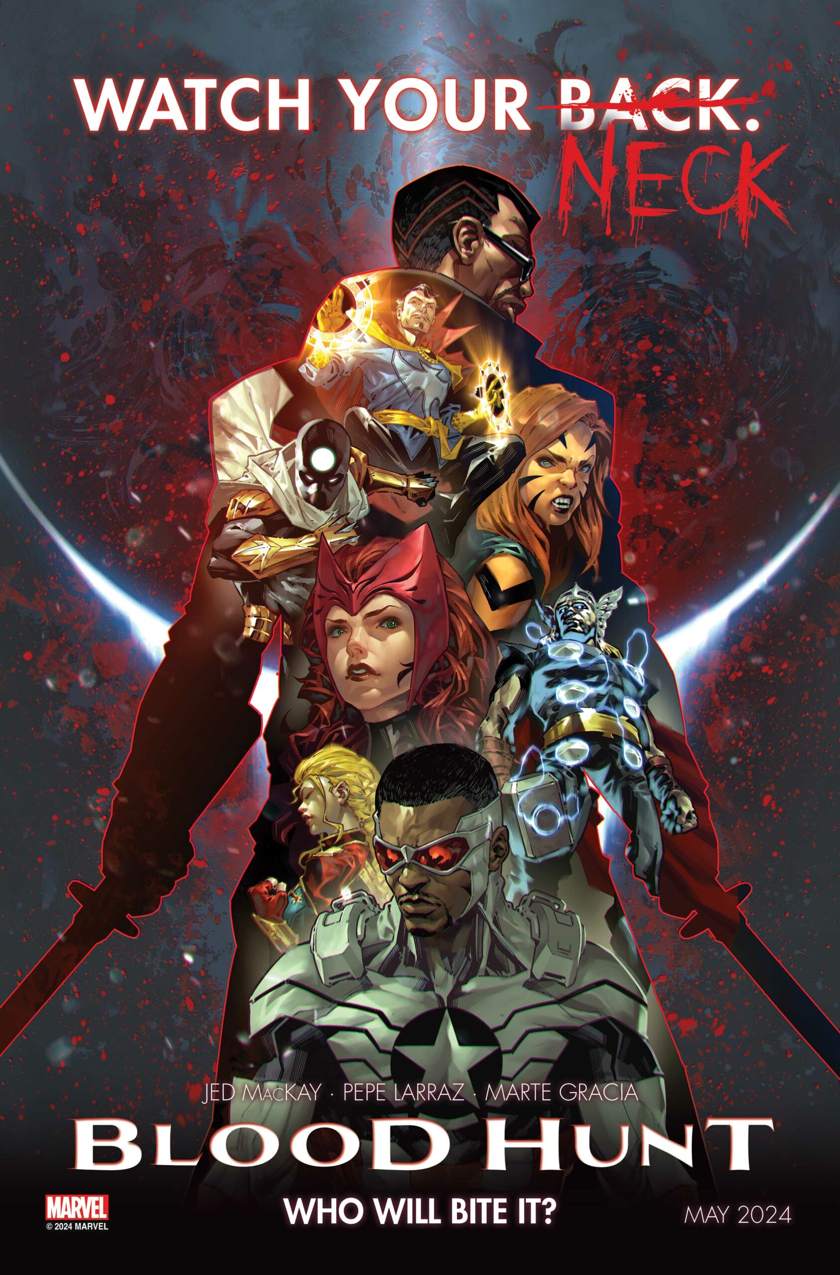 Marvel Unveils Kael Ngu's Variant Cover For 'Blood Hunt' #1 – COMICON