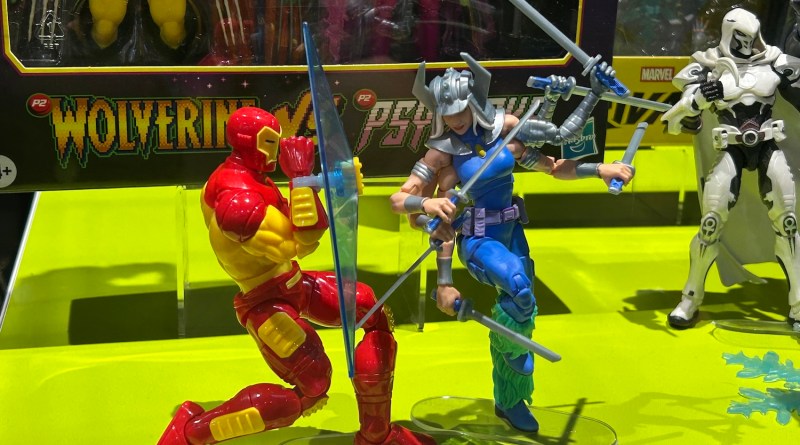 Hasbro Marvel Legends Display at SDCC 2026: Marvel Games Iron Man vs. Spiral