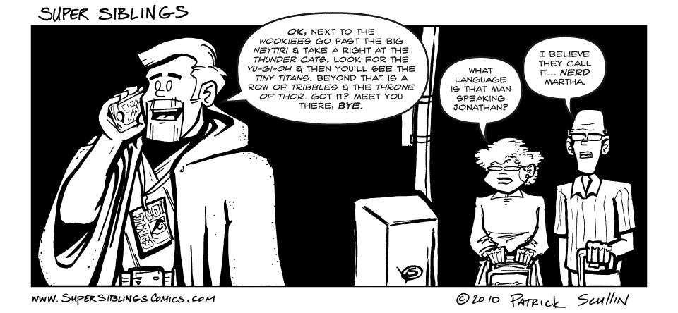 Comic Direction Super Siblings Comic Strip by Patrick Scullin