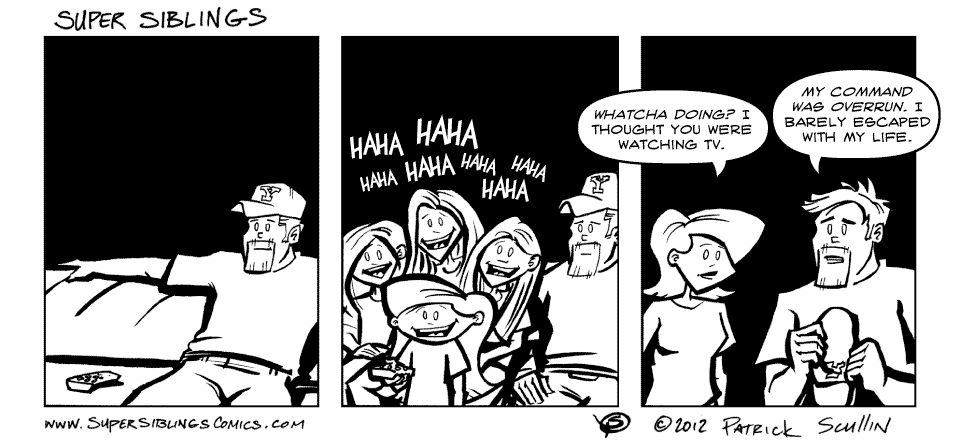Command Decision Super Siblings Comic Strip by Patrick Scullin