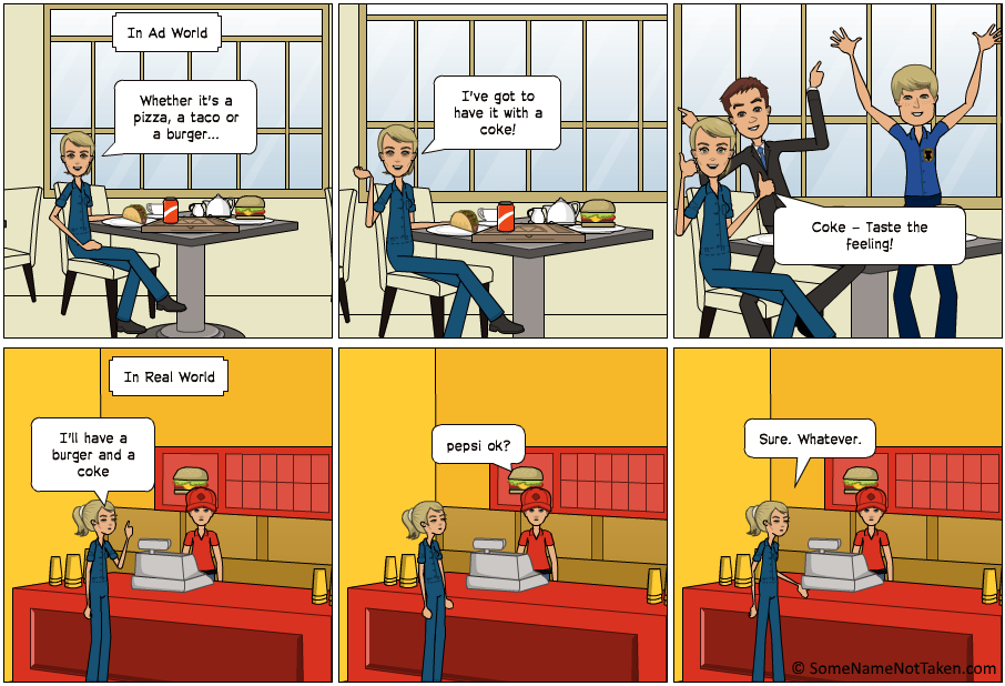 Ad World and Real World