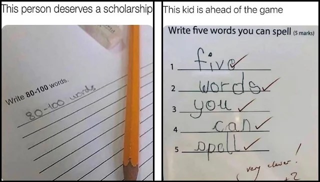 Test Responses That Deserve an A+ for Humor