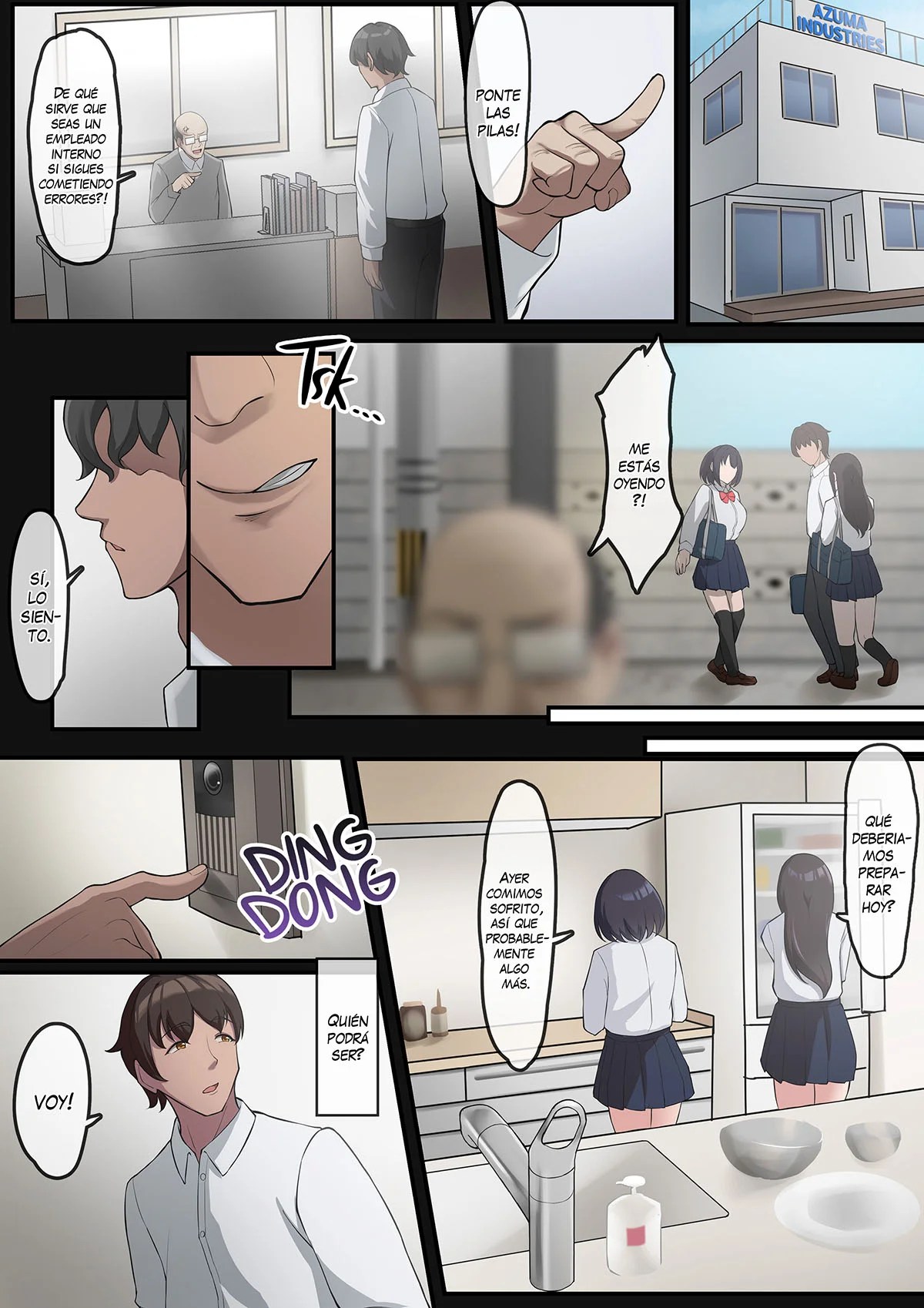 Cuando el papa de mi novio llega a casa - Darunekohanten | Comics porno