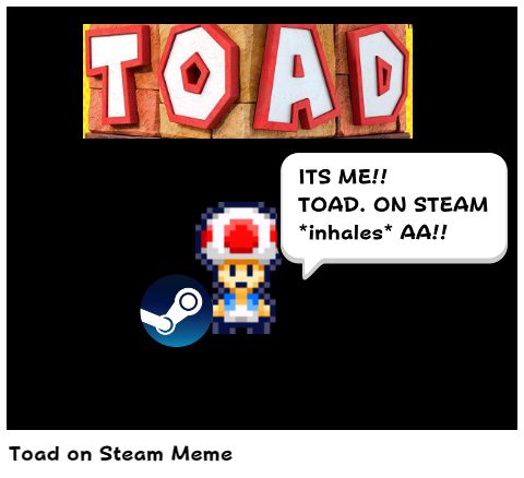 Toad On Steam Meme Comic Studio - Artistic Ocean Image - 4K