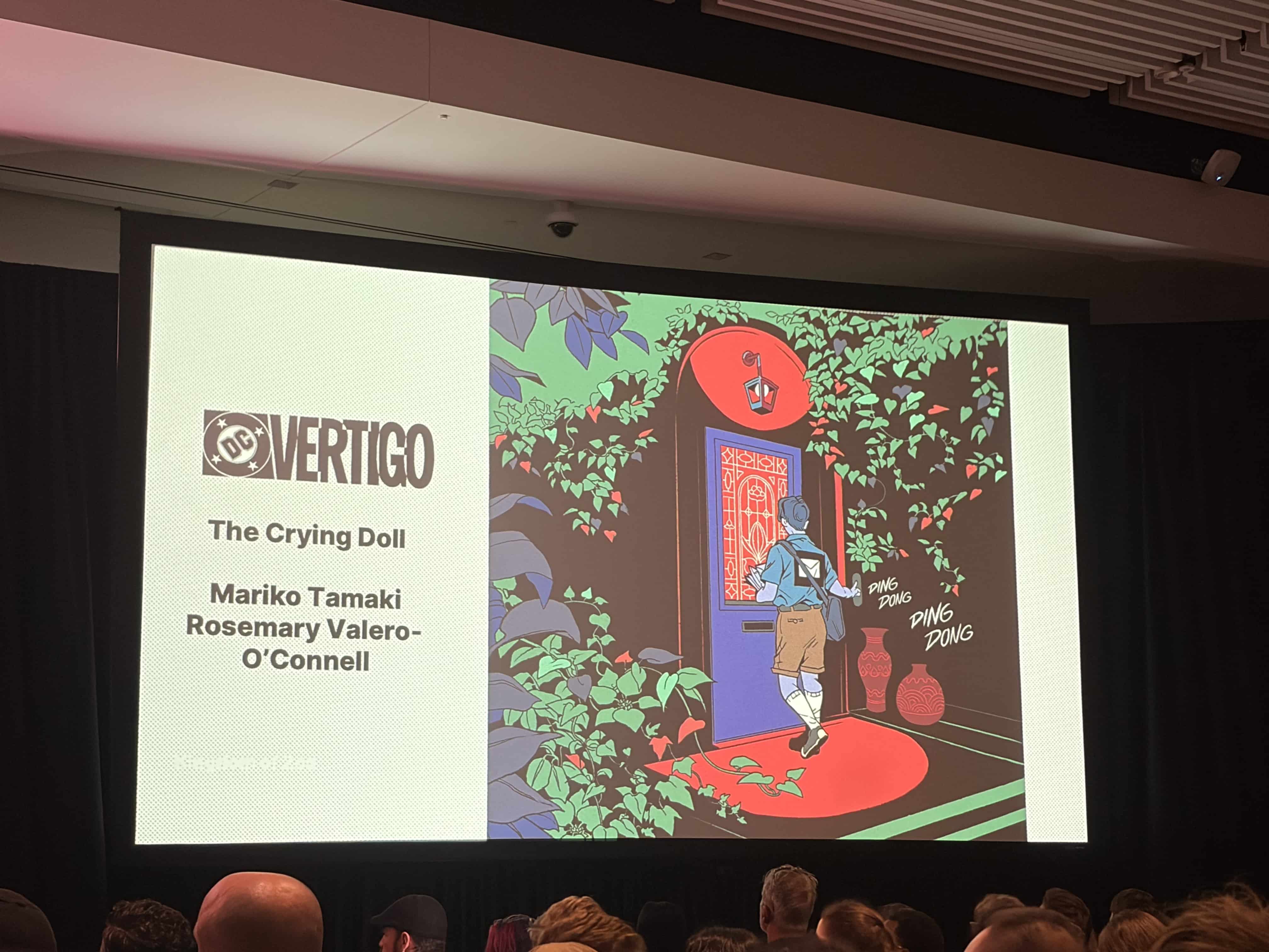 The upcoming Vertigo series The Crying Doll by Mariko Tamaki and Rosemary Valero-O'Connell