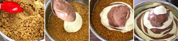 Cheesecake de Zebra - Passo 10