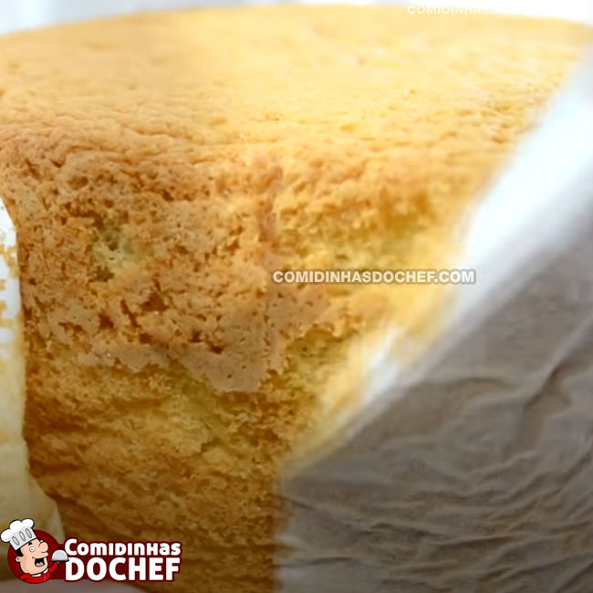Pão de Ló Simples - Passo 13