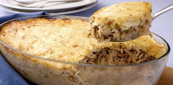 Gratinado de Batata e Frango
