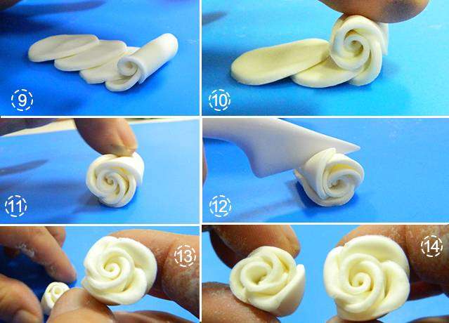 Como Fazer Flor de Pasta Americana - Passo 1
