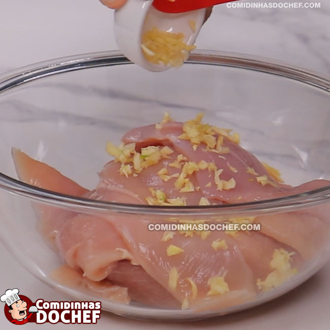 Filé de Frango a Rolê - Passo 1