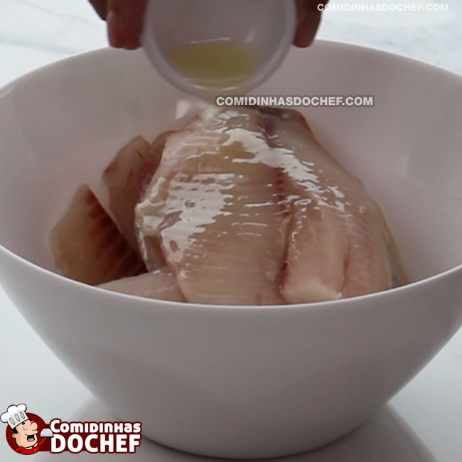 Filé de Peixe Assado - Passo 3