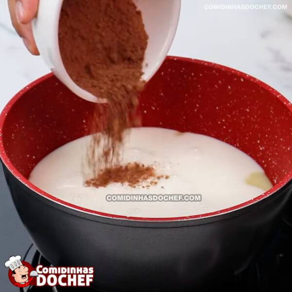 Calda de Chocolate Simples - Passo 1