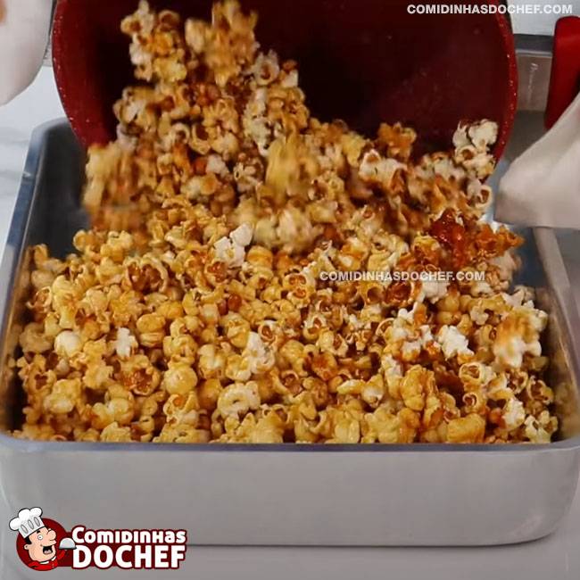 Pipoca Doce Simples - Passo 11