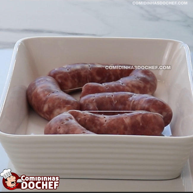 Linguiça Assada Simples - Passo 5