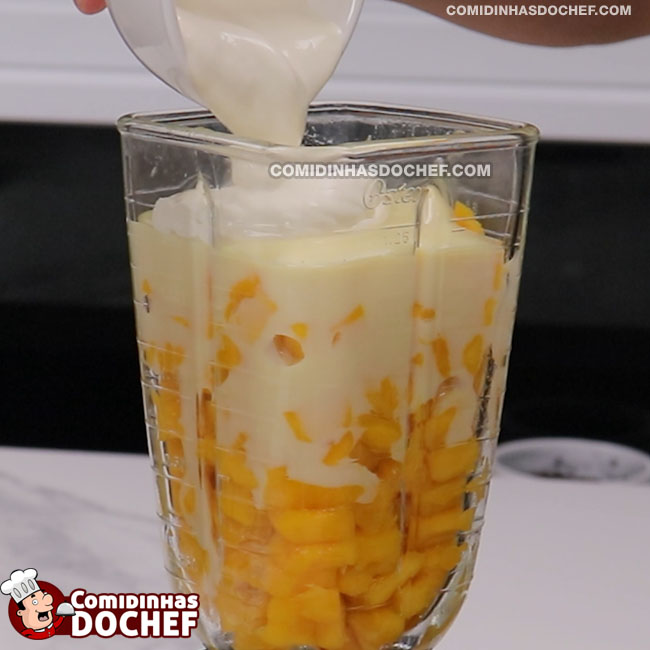 Mousse de Manga Rosa - Passo 3