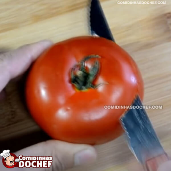 Tomate Recheado Assado - Passo 1