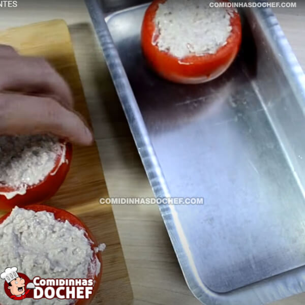 Tomate Recheado Assado - Passo 5