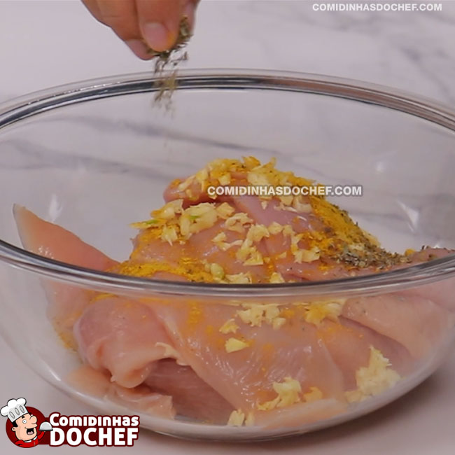 Filé de Frango Grelhado - Passo 1