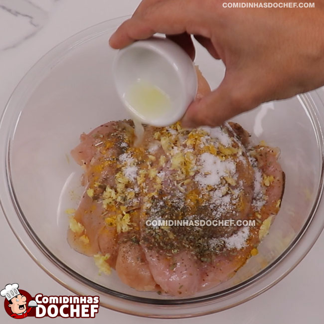 Frango Gratinado Simples - Passo 1