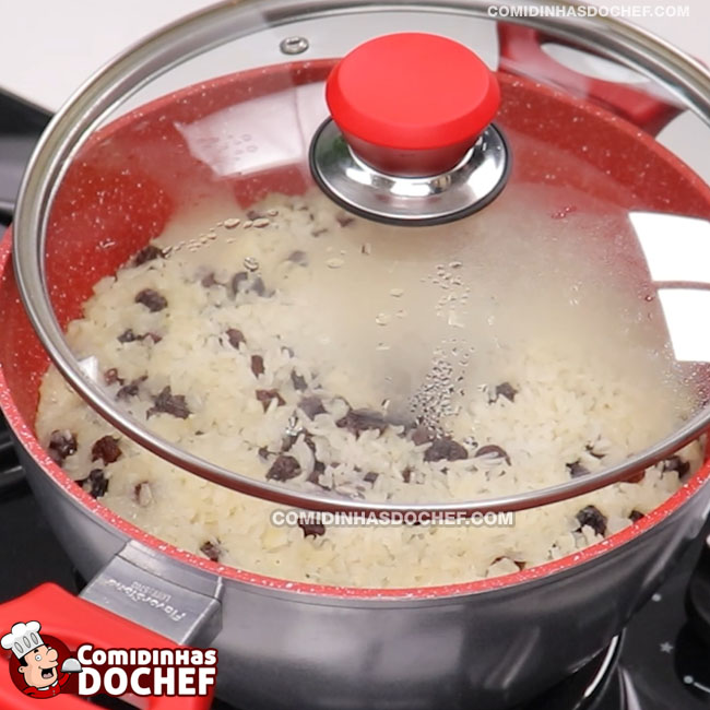 Arroz com Passas Simples - Passo 8