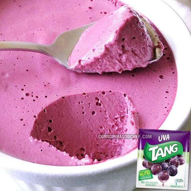 Como fazer o doce surpresa da tabela de Natal: Mousse de Uva com Suco Tang!