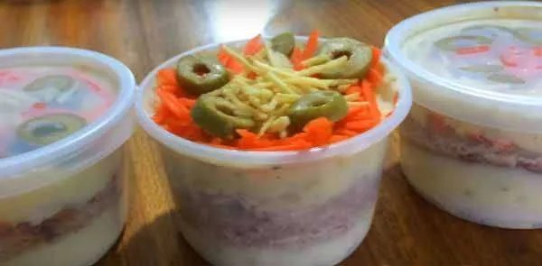 Como fazer delicioso bolo salgado no potinho em apenas 15 minutos!