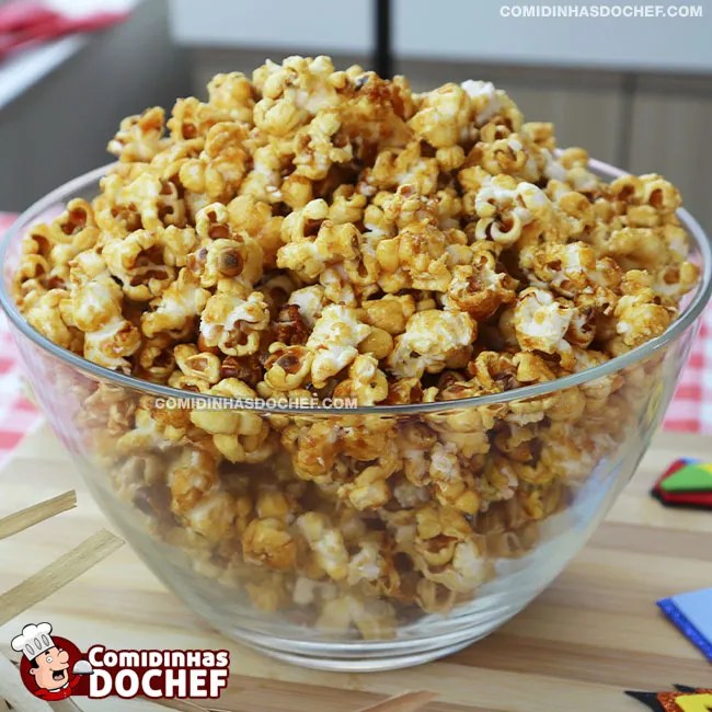 Como fazer pipoca doce tradicional em 5 minutos com apenas 3 ingredientes!
