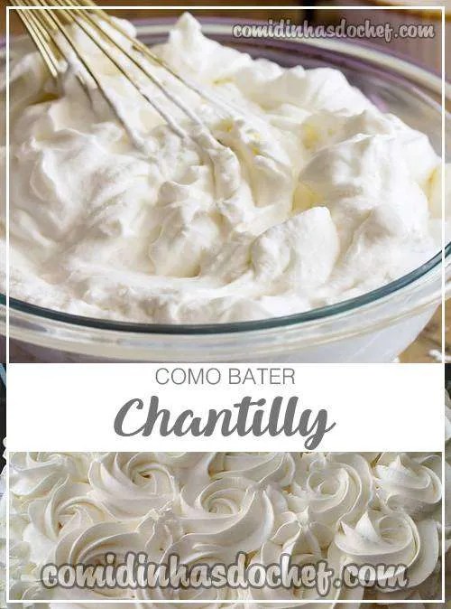 Como fazer Chantilly em minutos com 3 ingredientes!