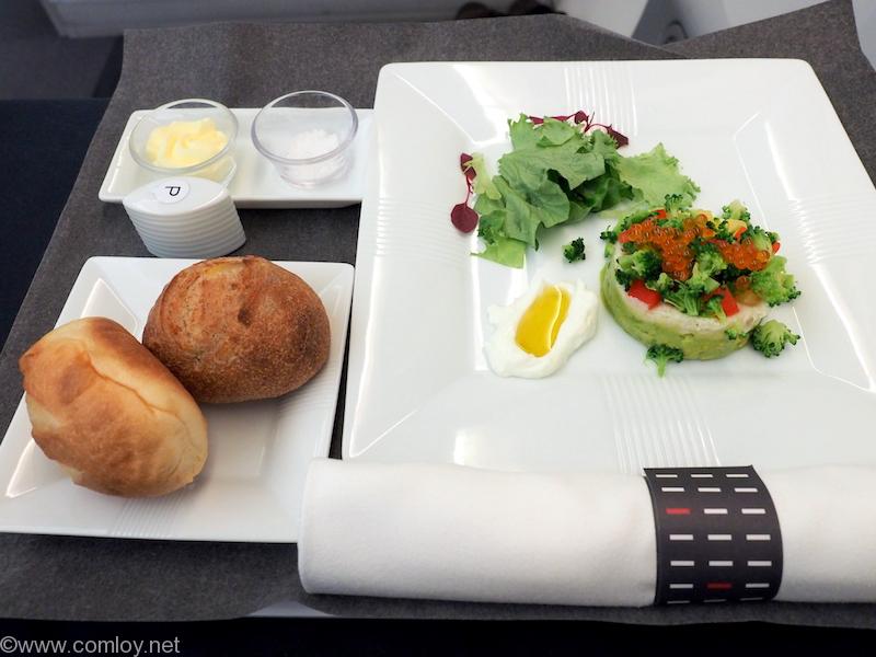 日本航空JL707 成田 - バンコク　ビジネスクラス　機内食