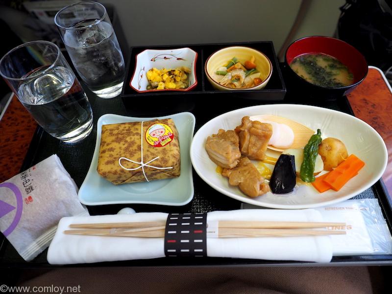 日本航空　JAL906 那覇 - 羽田　ファーストクラス　機内食