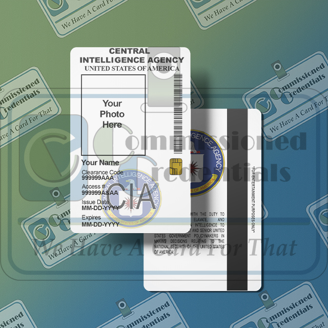 Custom CIA ID (Burn Notice) – Commissioned Credentials