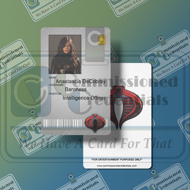 Custom G.I. Joe ID – Commissioned Credentials